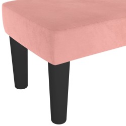 vidaXL Panca Rosa 100x30x30 cm in Velluto