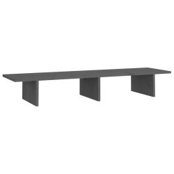   Supporto per Monitor Grigio 100x27x15 cm Legno Massello di Pino