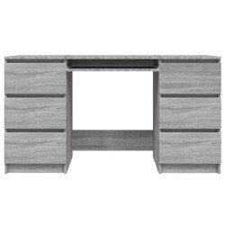   Scrivania Grigio Sonoma 140x50x77 cm in Legno Ingegnerizzato