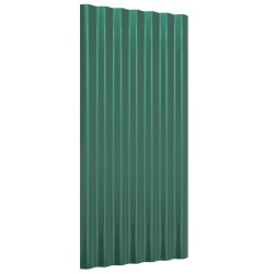   Pannelli Tetto 36pz Acciaio Verniciato a Polvere Verde 80x36 cm