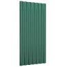   Pannelli Tetto 36pz Acciaio Verniciato a Polvere Verde 80x36 cm