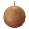 Bolsius Candele Rustiche a Sfera Shine 6 pz 76x71 mm Marrone Speziato