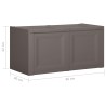   Baule per Cuscini Grigio 86x40x42 cm 85 L