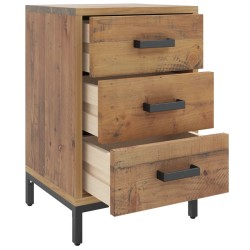 vidaXL Comodini 2 pz 40x30x55 cm in Legno Massello di Pino