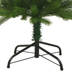 Albero di Natale Artificiale Sottile con Base 210 cm PE