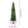 Albero di Natale Artificiale Sottile con Base 210 cm PE