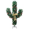 Cactus di Natale con Base e LED Verde 180 cm PVC