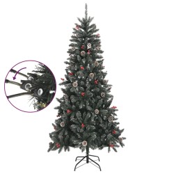   Albero di Natale Artificiale con Base Verde 240 cm PVC