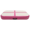 vidaXL Tappetino Ginnastica Gonfiabile con Pompa 60x100x15 cm PVC Rosa