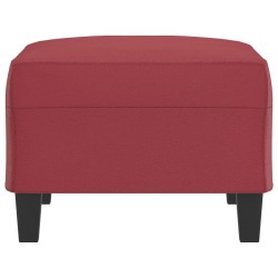 vidaXL Poggiapiedi Rosso Vino 70x55x41 cm in Similpelle