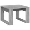 Tavolino Grigio Sonoma 50x50x35 cm in Legno Ingegnerizzato