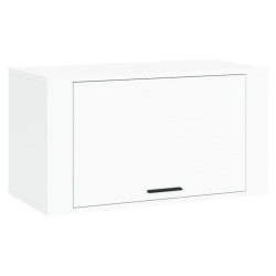   Scarpiera a Parete Bianco Lucido 70x35x38 cm Legno ingegnerizzato