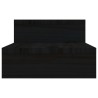 Supporto per Monitor Nero (52-101)x22x14 cm Legno Massello Pino