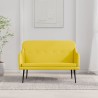 Panca Giallo Chiaro 110x76x80 cm in Tessuto