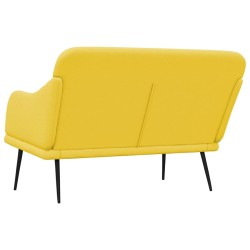 Panca Giallo Chiaro 110x76x80 cm in Tessuto