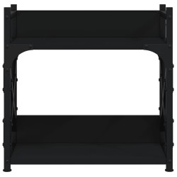 vidaXL Supporto per Stampante 2 Livelli Nero 40x20x40 cm Multistrato