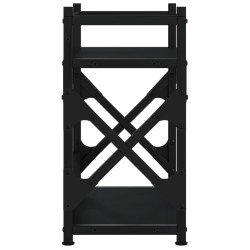 vidaXL Supporto per Stampante 2 Livelli Nero 40x20x40 cm Multistrato