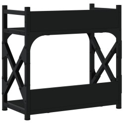 vidaXL Supporto per Stampante 2 Livelli Nero 40x20x40 cm Multistrato