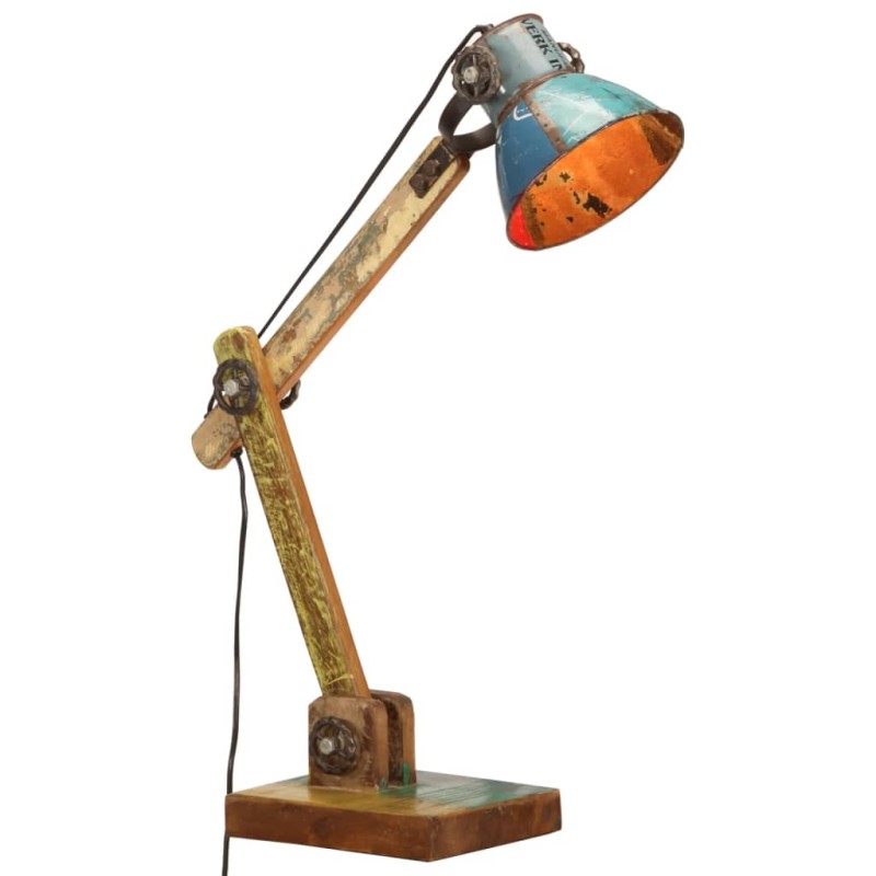    Lampada Scrivania Industriale Rotonda Multicolore 23x18x95 E27