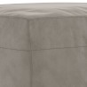   Panca Grigio chiaro 100x35x41 cm in Velluto