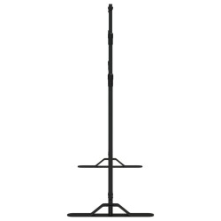 vidaXL Supporti per Fondali 2 pz Neri 305x243 cm in Acciaio