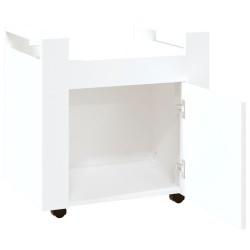   Carrello per Scrivania bianco 60x45x60 cm in Legno Ingegnerizzato