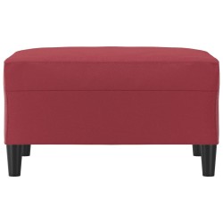 vidaXL Poggiapiedi Rosso Vino 70x55x41 cm in Similpelle