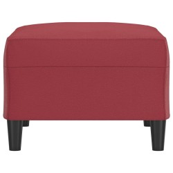 vidaXL Poggiapiedi Rosso Vino 70x55x41 cm in Similpelle