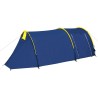 vidaXL Tenda da Campeggio per 4 Persone Blu Marino/Giallo