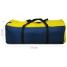 vidaXL Tenda da Campeggio per 4 Persone Blu Marino/Giallo