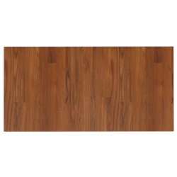   Piano Bagno Marrone Scuro 80x40x2,5cm Legno Massello Trattato