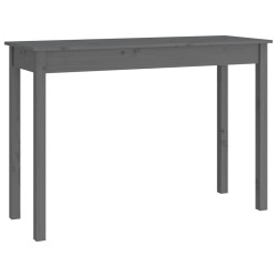   Tavolo Consolle Grigio 110x40x75 cm in Legno Massello di Pino