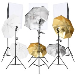 Kit Studio Fotografico con Luci, Tavolo da Ripresa e Riflettore