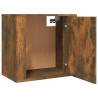   Comodini a Muro 2 pz Rovere Fumo 50x30x47 cm