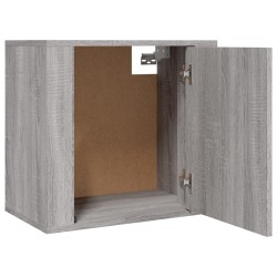   Comodini a Muro 2 pz Grigio Sonoma 50x30x47 cm