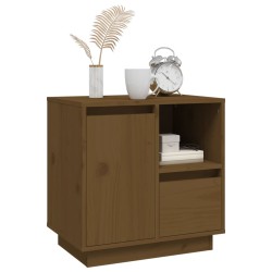   Comodini 2 pz Miele 50x34x50 cm in Legno Massello di Pino