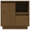   Comodini 2 pz Miele 50x34x50 cm in Legno Massello di Pino