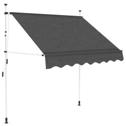 vidaXL Tenda da Sole Retrattile Manuale 150 cm Antracite