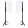   Kit per Studio Fotografico con Set Luci, Fondale e Riflettore