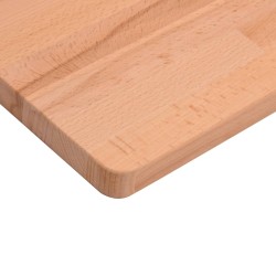 vidaXL Banco da Lavoro 220x55x81,5 cm Legno Massello Faggio e Metallo