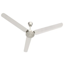 vidaXL Ventilatore da Soffitto 142 cm Argento