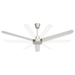 vidaXL Ventilatore da Soffitto 142 cm Argento