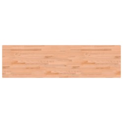 vidaXL Banco da Lavoro 200x55x81,5 cm Legno Massello Faggio e Metallo