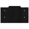   Supporto per Monitor Nero 100x27x15cm in Legno Massello di Pino