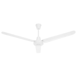 vidaXL Ventilatore da Soffitto 142 cm Bianco