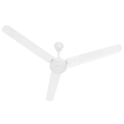 vidaXL Ventilatore da Soffitto 142 cm Bianco