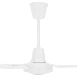 vidaXL Ventilatore da Soffitto 142 cm Bianco