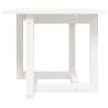   Tavolino da Salotto Bianco 50x50x45 cm Legno Massello di Pino