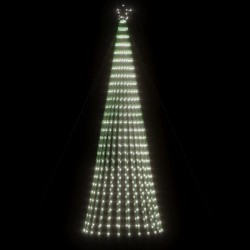 vidaXL Illuminazione Albero Natale a Cono 688LED Bianco Freddo 300cm