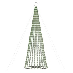 vidaXL Illuminazione Albero Natale a Cono 688LED Bianco Freddo 300cm